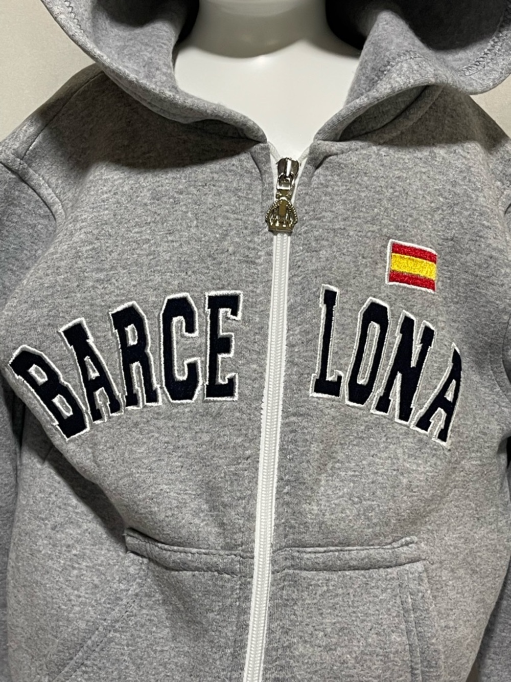 Official FC BARCELONA Spain Souvenir Hoodie /Barca Official Store Product/Crown